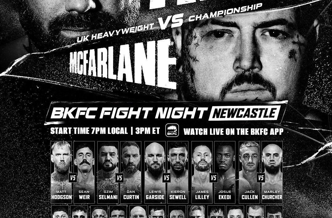 BKFC FN Newcastle Fight Card