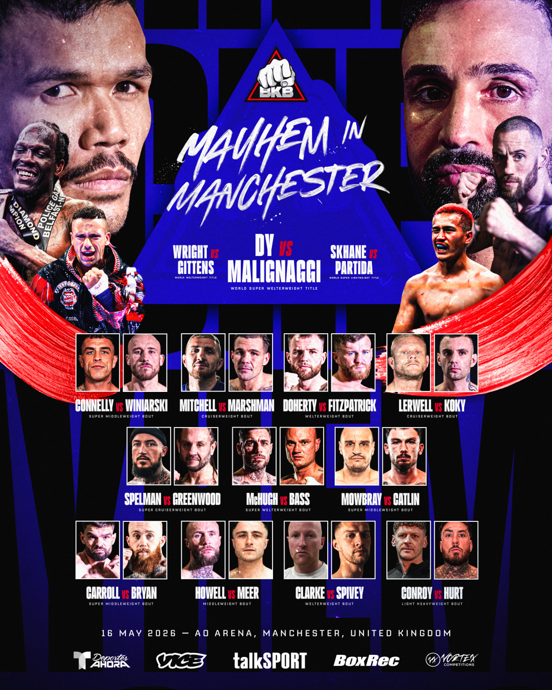 BKB 54 Fight Card 
